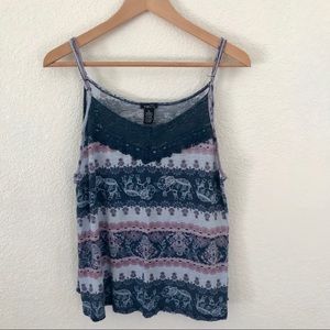 3/$20 Rue 21 elephant tank top